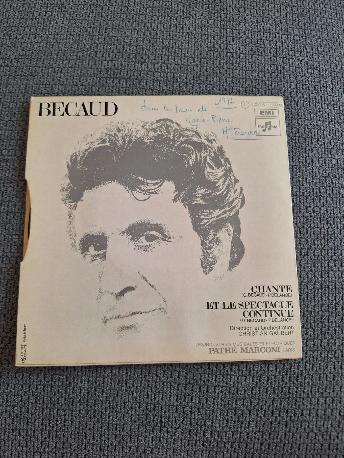 Álbum de vinil de Gilbert Becaud – photo 2